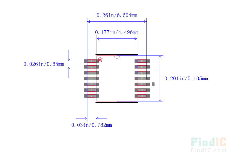 SN74LV02APWR 封装图