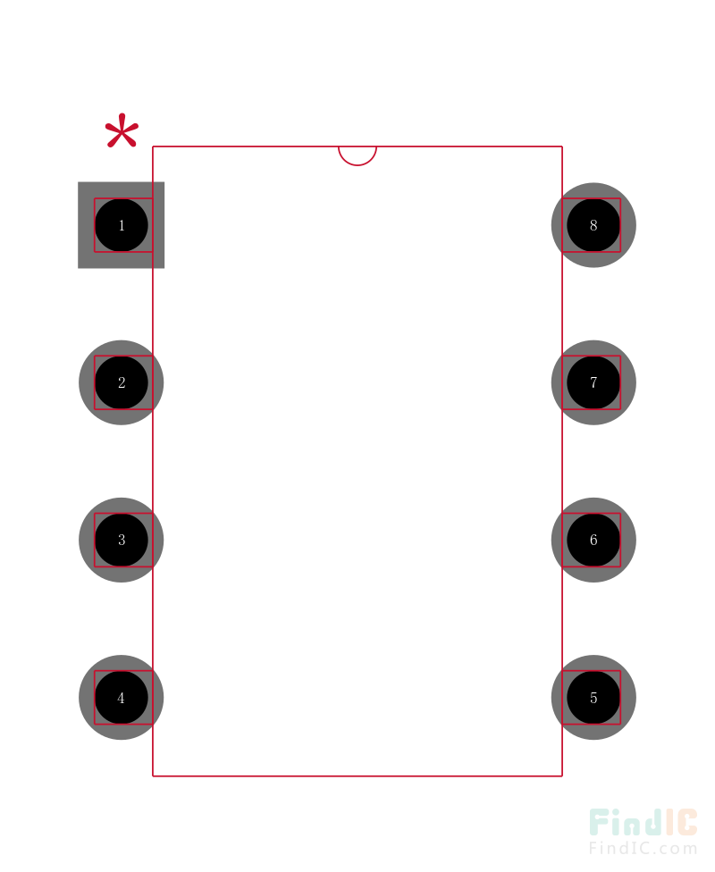 NE555P 封装焊盘图